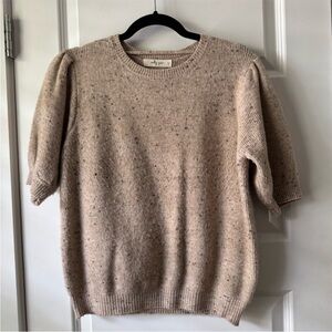 ❤️🔥Molly Green - Neutral Puff Sleeve Sweater - L